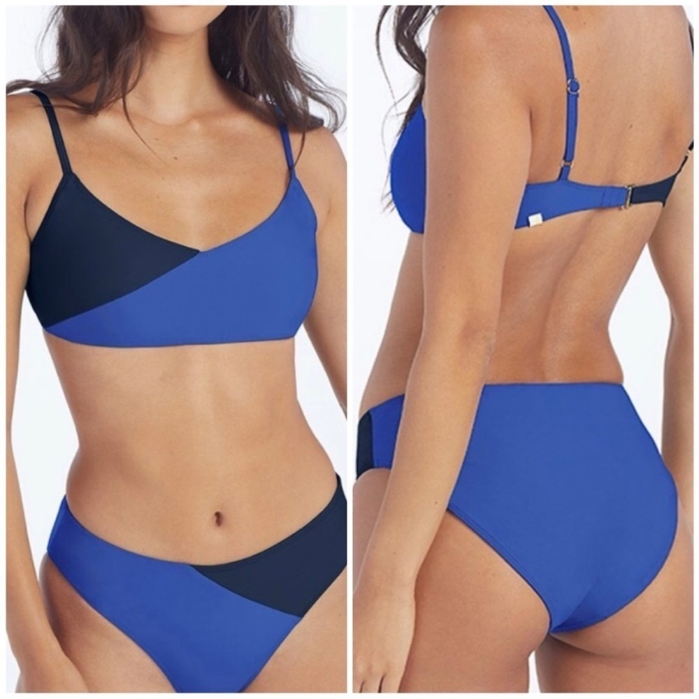 Summer Salt Marina Bikini Top in Blue